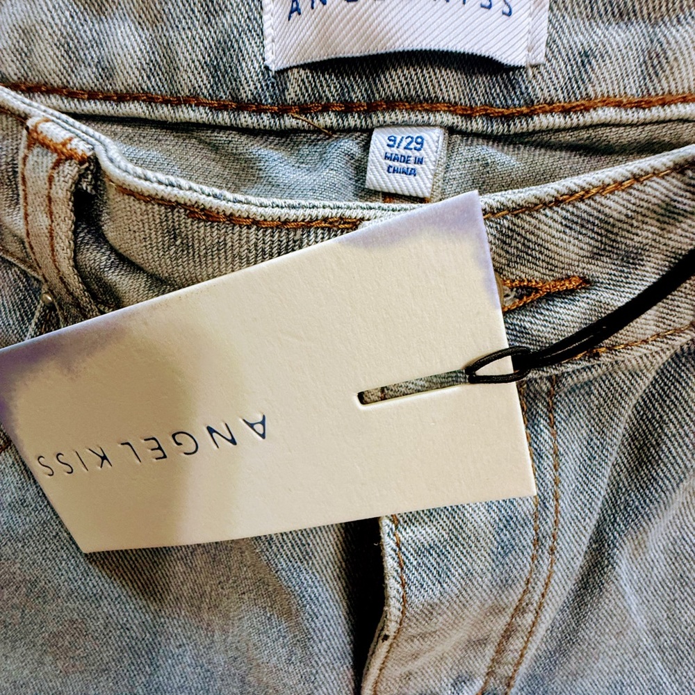 Angel Kiss jeans - embellished, Light Blue Embellished Women Jeans NWT - Picture 9 of 10